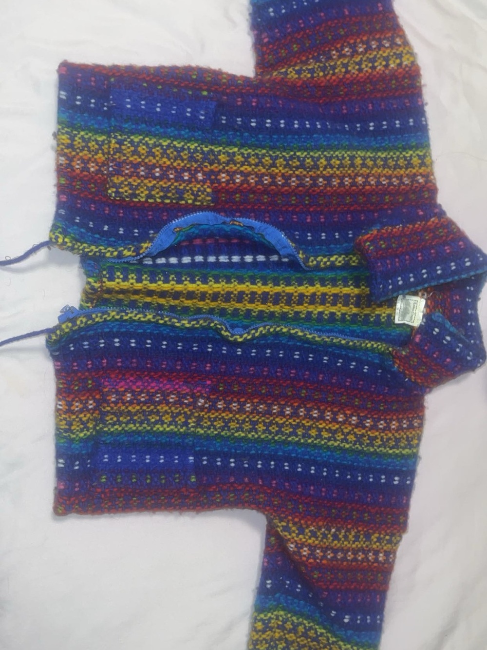 Kids Multicolor Striped Knit Jacket